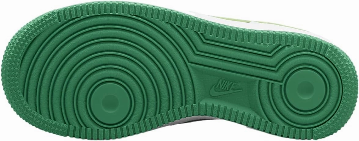 Nike Air Force 1 Big Kids' Shoes (FV5948-103, White/White/Malachite)