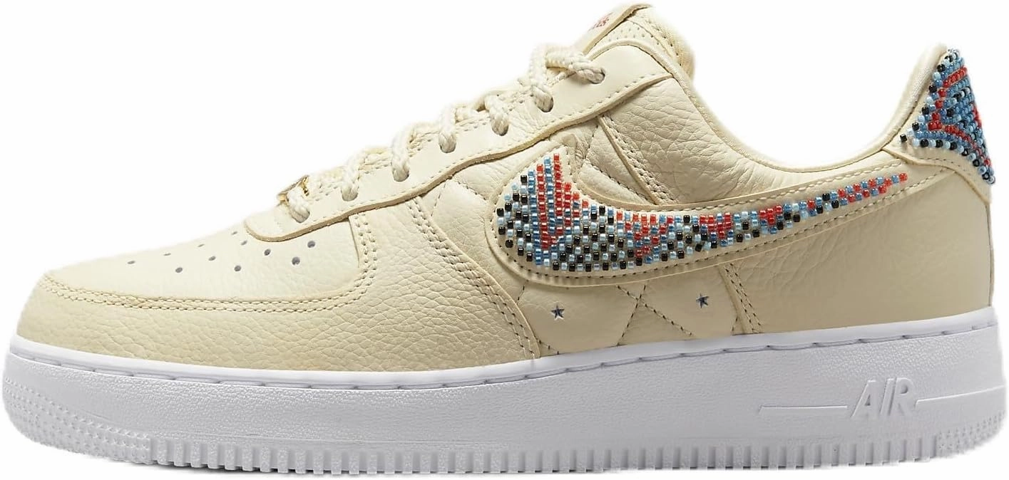 Nike Air Force 1 Low x Premium Goods Women's Shoes (DV2957-200, Flat Opal/White/Multi-Color) Size 15.5
