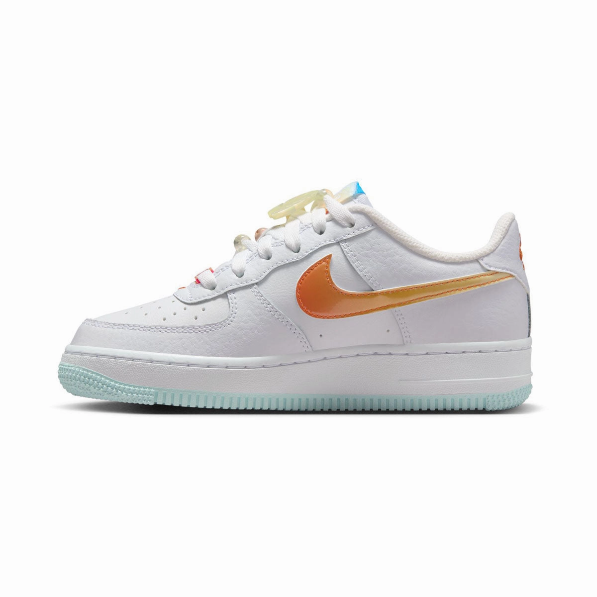 Nike Air Force 1 LV8 'White Glacier Blue Multicolor' Big Kids' Shoes