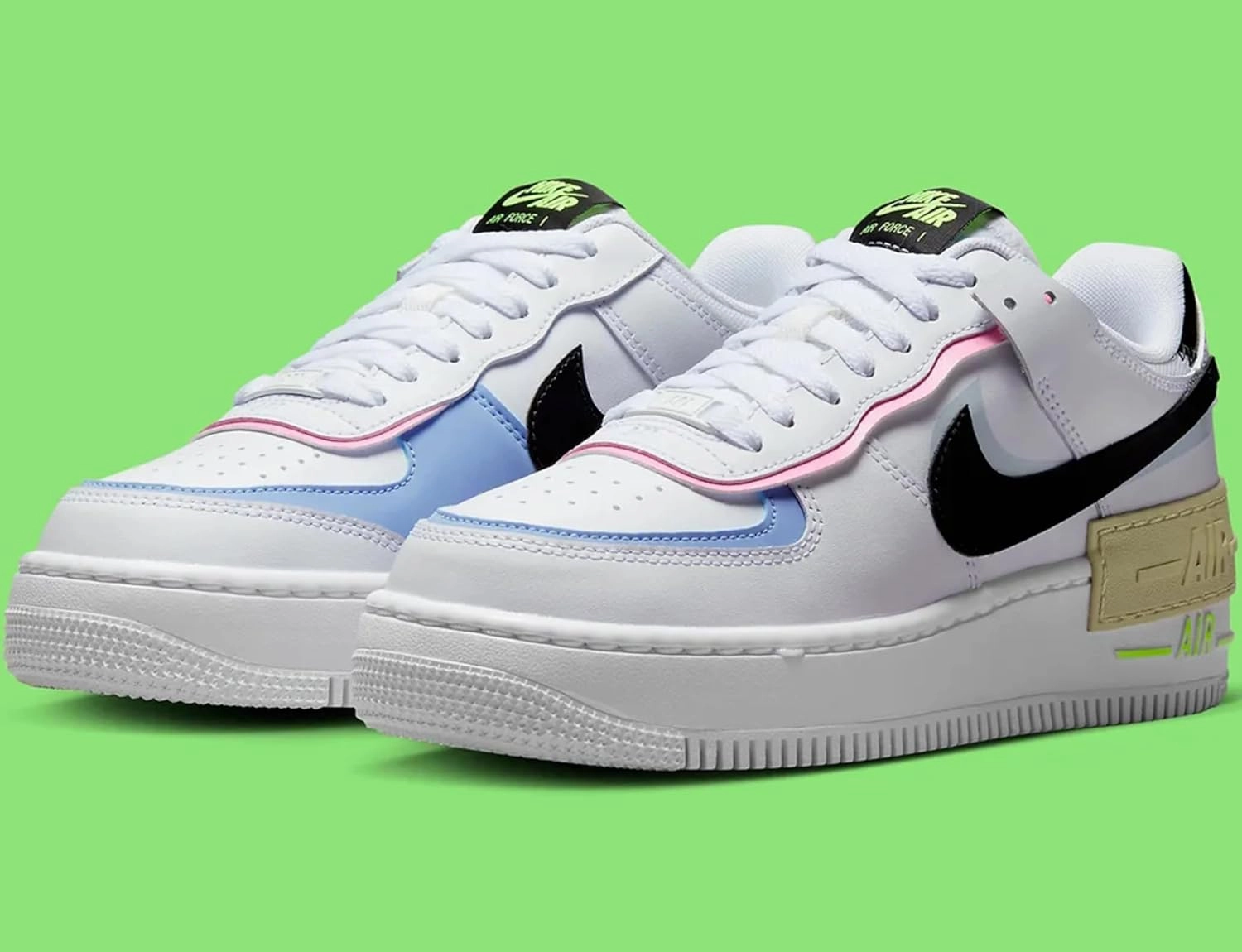 Nike Air Force 1 Mid '07 LV8 Men's Shoes (DZ2554-100, Summit White/Stadium Green/Coconut Milk/Black)