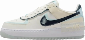 Nike Air Force 1 Shadow Women's Shoes (DZ1847-107, Sail/Glacier Blue/Coconut Milk/Armory Navy) Size 10.5