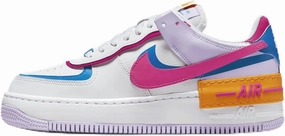 Nike Air Force 1 Shadow Women's Shoes (HF5064-100, White/Photo Blue/Lilac Bloom/Alchemy Pink) Size 6