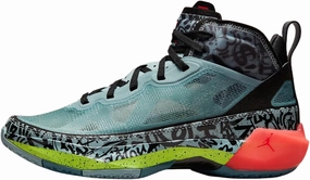 NIKE Air Jordan XXXVII Satou Women's Basketball Shoes Size-9, Ocean Cube/Flash Crimson-volt