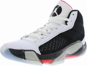 NIKE Air Jordan XXXVIII FIBA Basketball Shoes (FN7481-100, White/Pure Platinum/Metallic Gold)