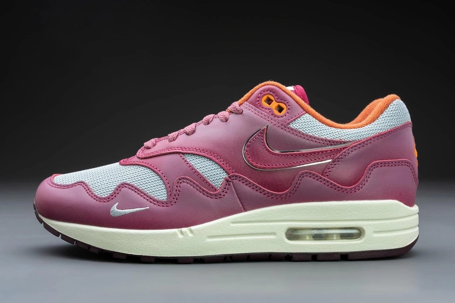 Nike Air Max 1 Patta Waves Rush Maroon (with Bracelet) DO9549-001 Size