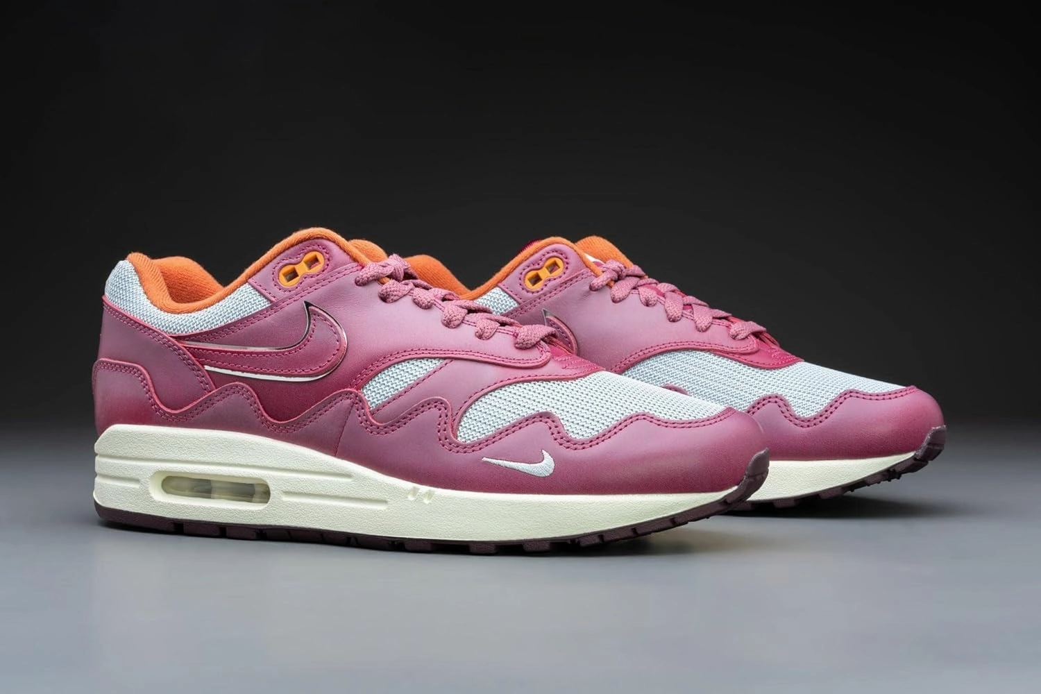 Nike Air Max 1 Patta Waves Rush Maroon (with Bracelet) DO9549-001 Size