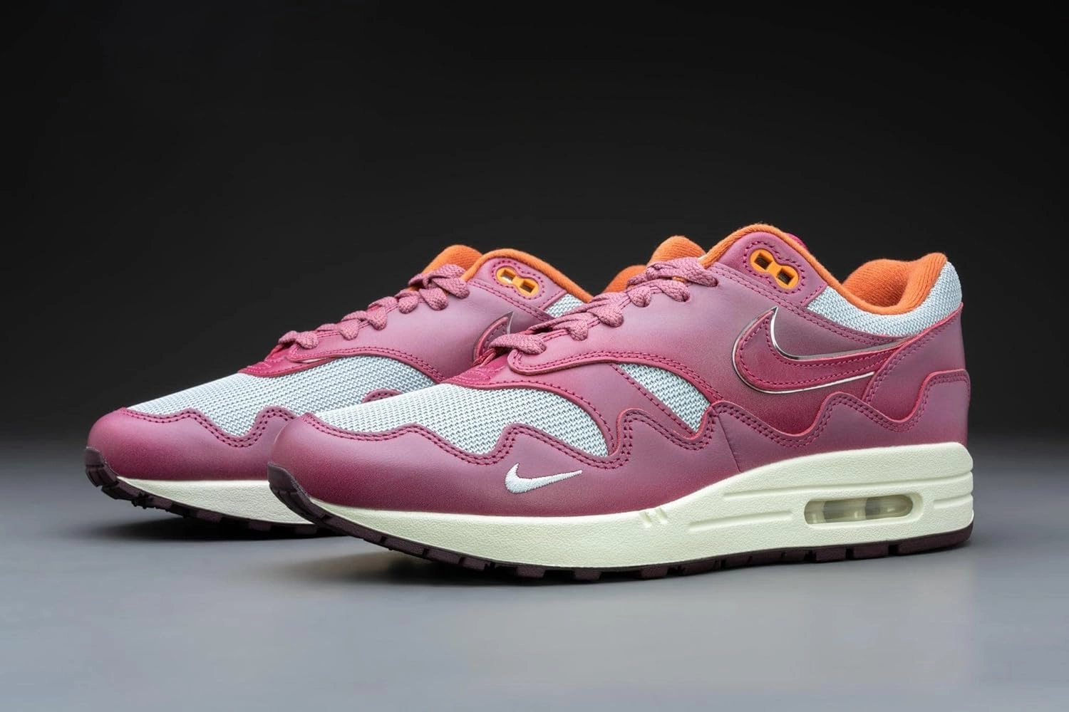 Nike Air Max 1 Patta Waves Rush Maroon (with Bracelet) DO9549-001 Size