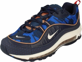Nike Air Max 98 PRM Womens Running Trainers CI9105 Sneakers Shoes (UK 7 US 9.5 EU 41, Midnight Navy White 400)