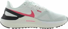 Nike Air Zoom Structure 25 Unisex Shoes Size 8, Color: White/Black/Aster Pink-White Alpha