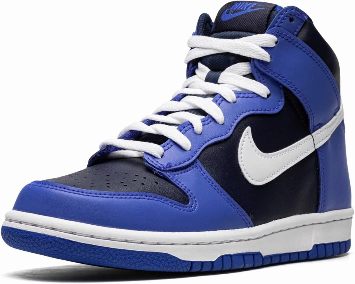 Nike Big Kid's Dunk Hi White/Midnight Navy (DH9751 100)