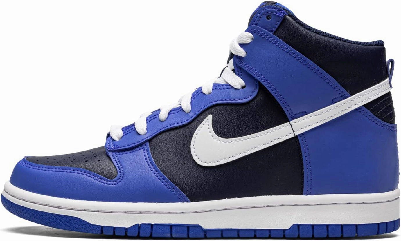 Nike Big Kid's Dunk Hi White/Midnight Navy (DH9751 100)
