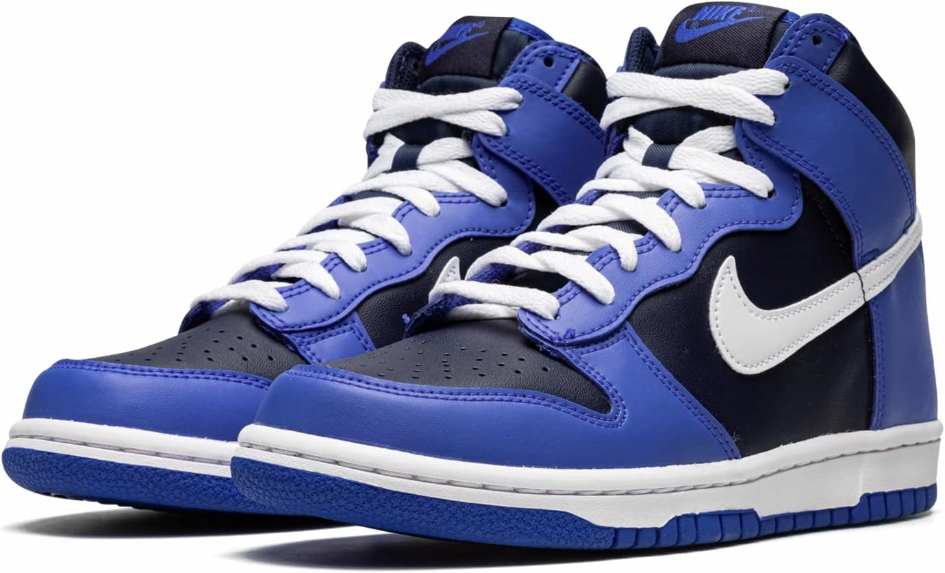 Nike Big Kid's Dunk Hi White/Midnight Navy (DH9751 100)