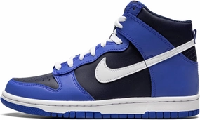 Nike Big Kid's Dunk Hi White/Midnight Navy (DH9751 100)