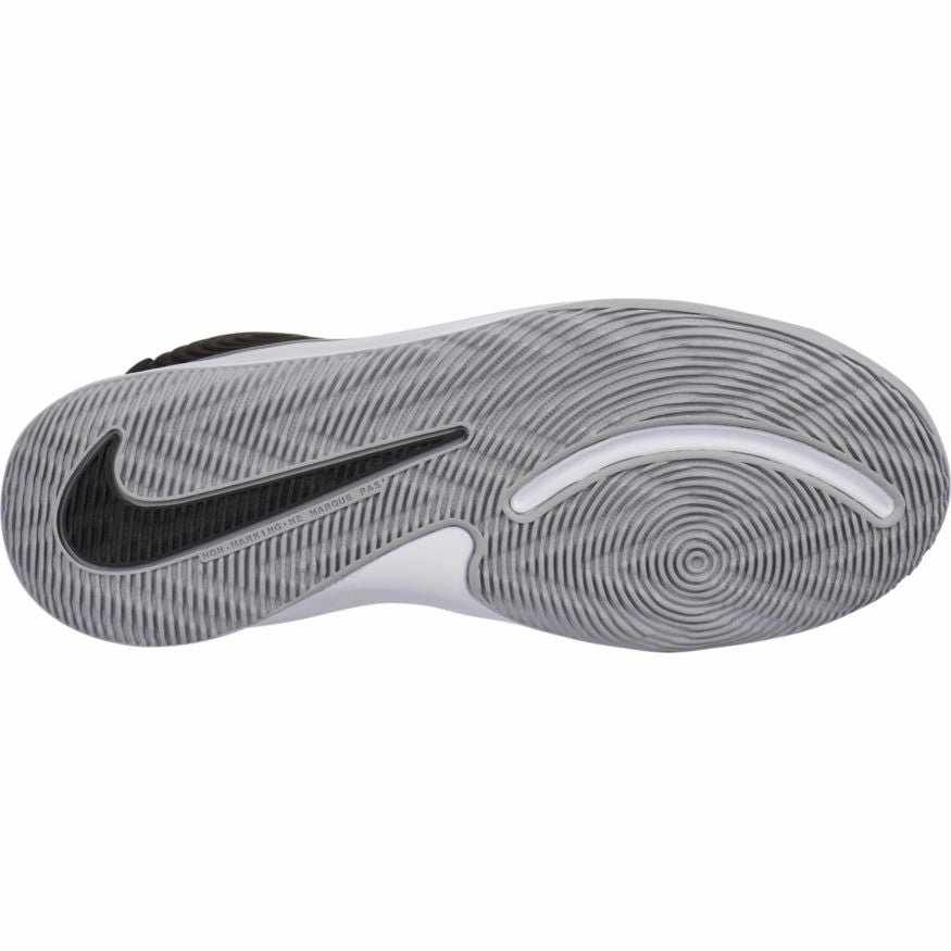 Nike Black/Metallic Silver/Wolf Grey Team Hustle D 9 Youth Sneaker