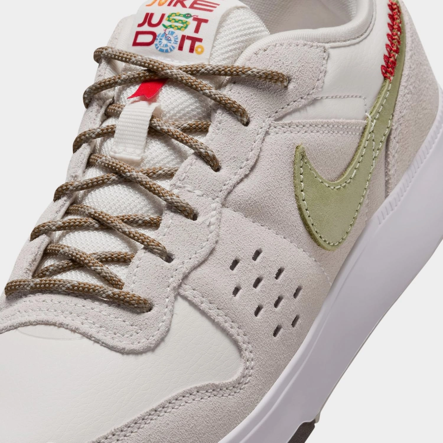 Nike C1TY Year of The Snake Grade School Lifestyle Shoes (Grey/Green) (HV6003-131, Beige/Green/Grey)