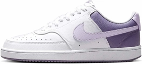 Nike Court Vision Low Women's Shoes (HF4989-100, White/Lilac Bloom/Daybreak) Size 7.5