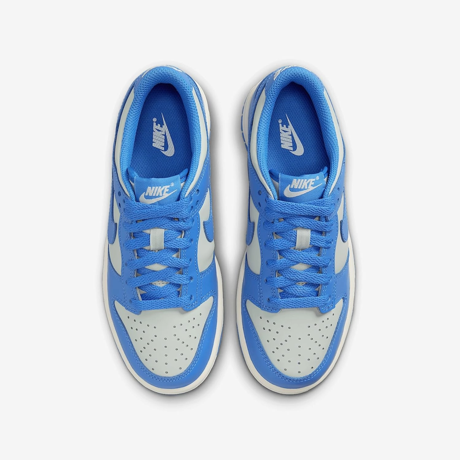 Nike Dunk Low Big Kids' Shoes (FB9109-004, Light Silver/Sail/Light Photo Blue)