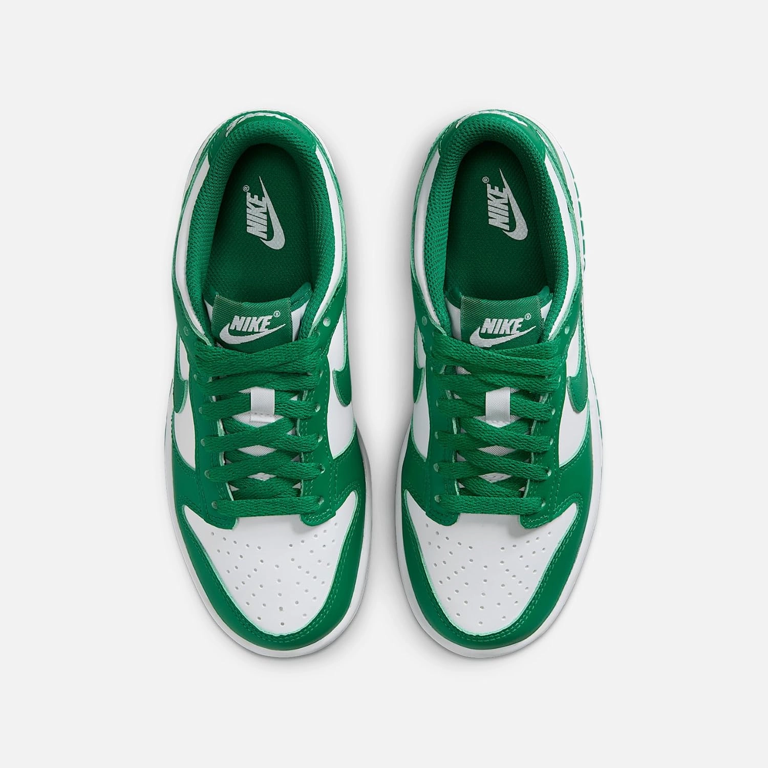 Nike Dunk Low Big Kids' Shoes (FB9109-114, White/Malachite)