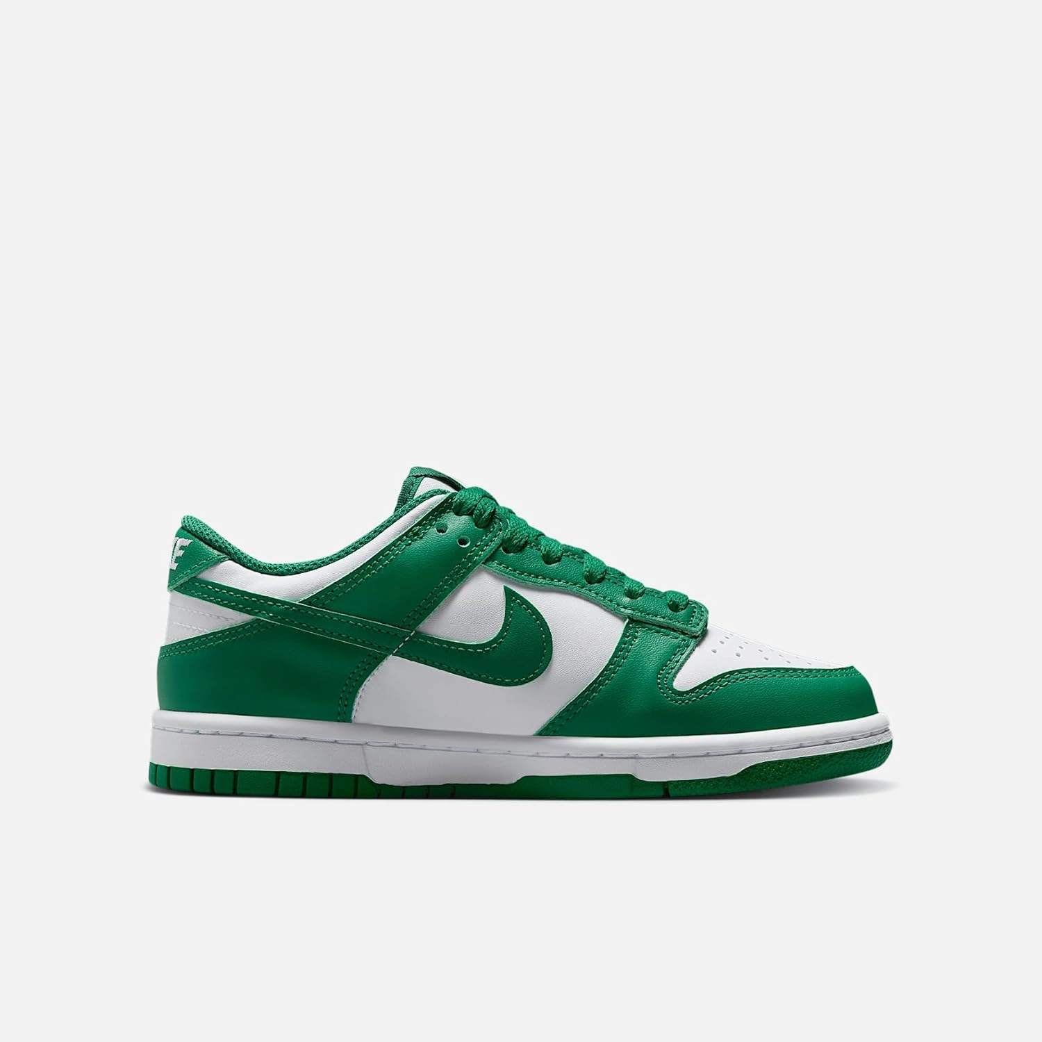 Nike Dunk Low Big Kids' Shoes (FB9109-114, White/Malachite)