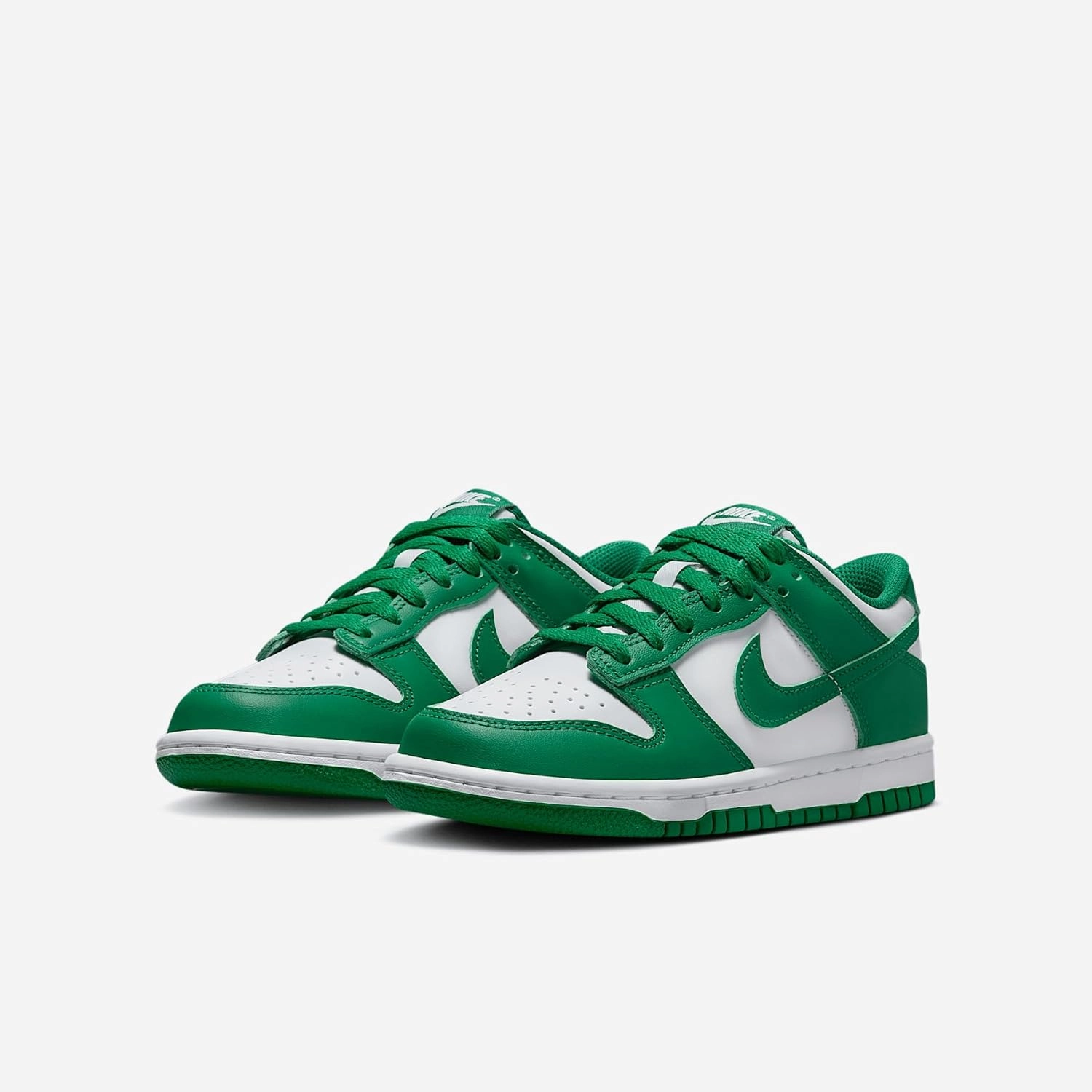 Nike Dunk Low Big Kids' Shoes (FB9109-114, White/Malachite)