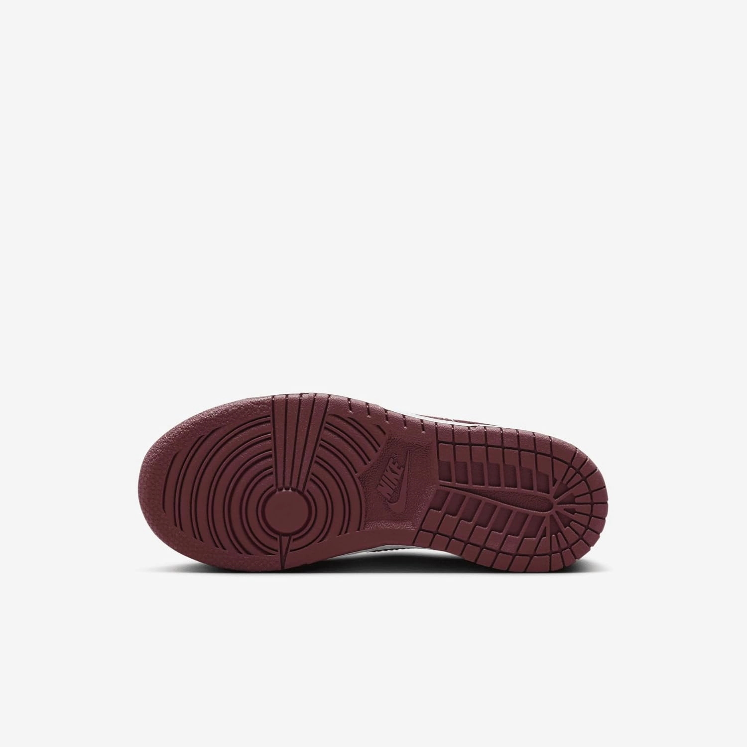 Nike Dunk Low Little Kids' Shoes (FB9108-115, White/Gym Red/Redwood)