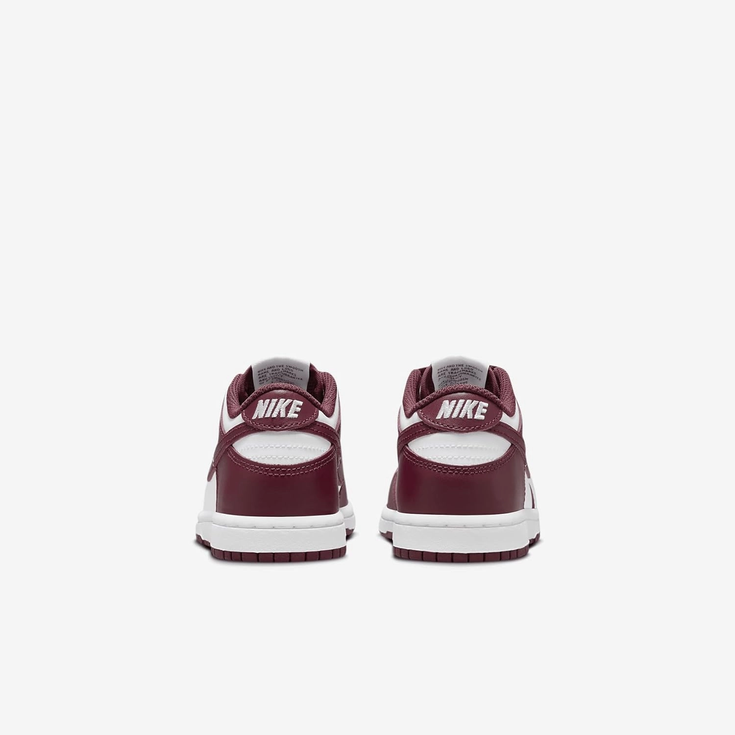 Nike Dunk Low Little Kids' Shoes (FB9108-115, White/Gym Red/Redwood)