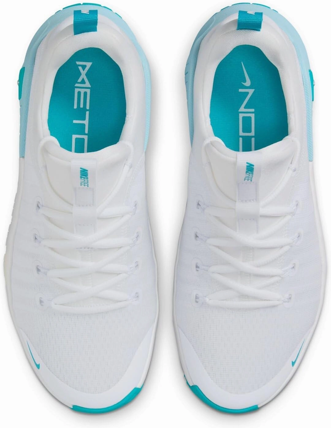 Nike Free Metcon 6 Women's Workout Shoes (FJ7126-107, White/Glacier Blue/Dusty Cactus)