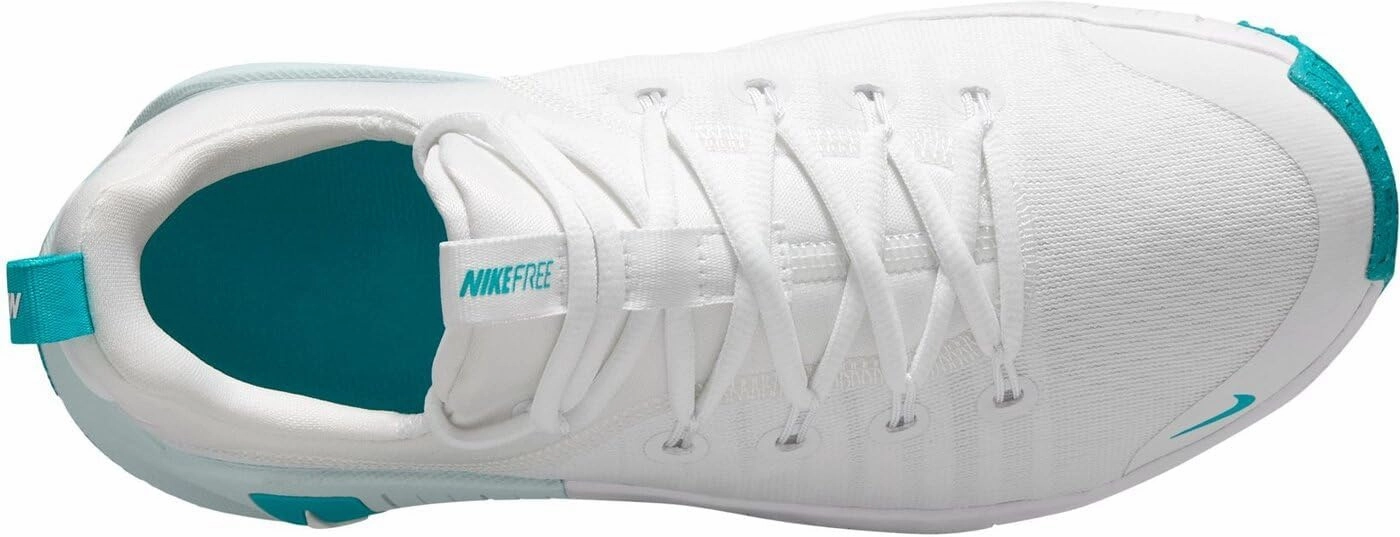 Nike Free Metcon 6 Women's Workout Shoes (FJ7126-107, White/Glacier Blue/Dusty Cactus)
