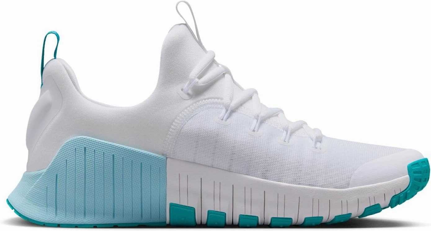 Nike Free Metcon 6 Women's Workout Shoes (FJ7126-107, White/Glacier Blue/Dusty Cactus)