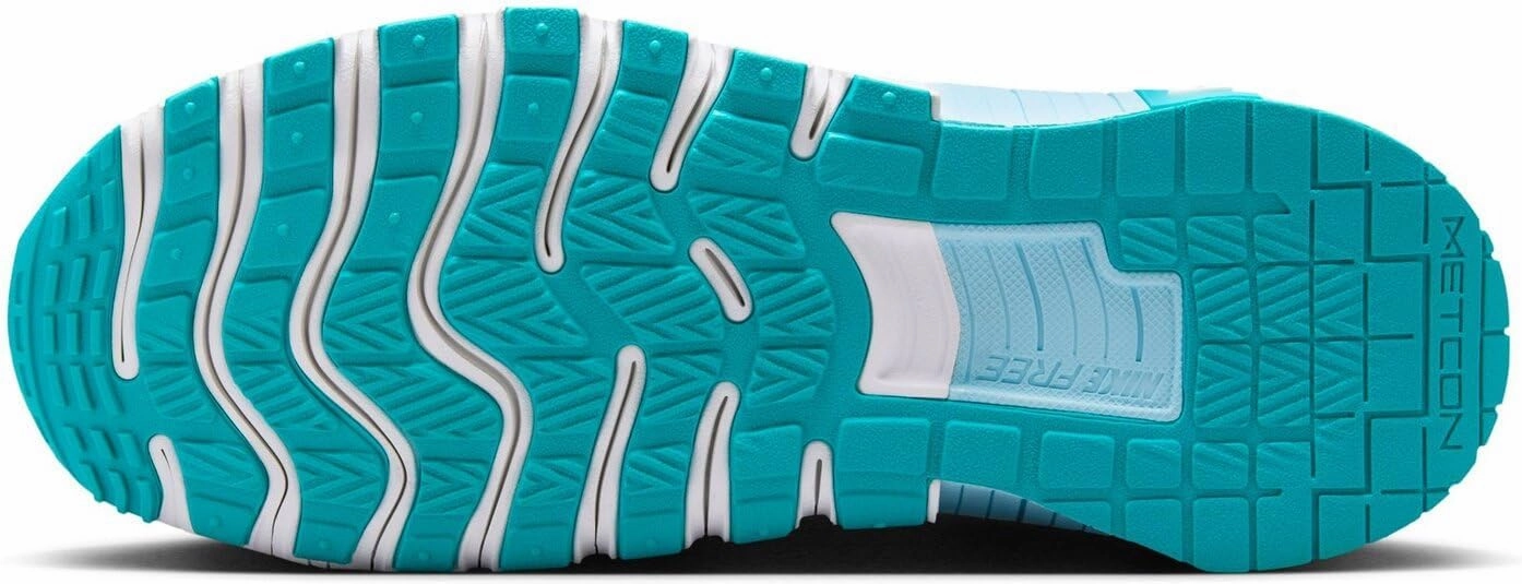 Nike Free Metcon 6 Women's Workout Shoes (FJ7126-107, White/Glacier Blue/Dusty Cactus)