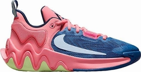 Nike Giannis Immortality 2 Big Kids' Basketball Shoes Grade School, Pink Gaze/Celestine Blue, 6 Big Kid