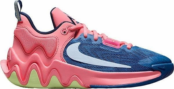 Nike Giannis Immortality 2 Big Kids' Basketball Shoes Grade School, Pink Gaze/Celestine Blue, 6 Big Kid