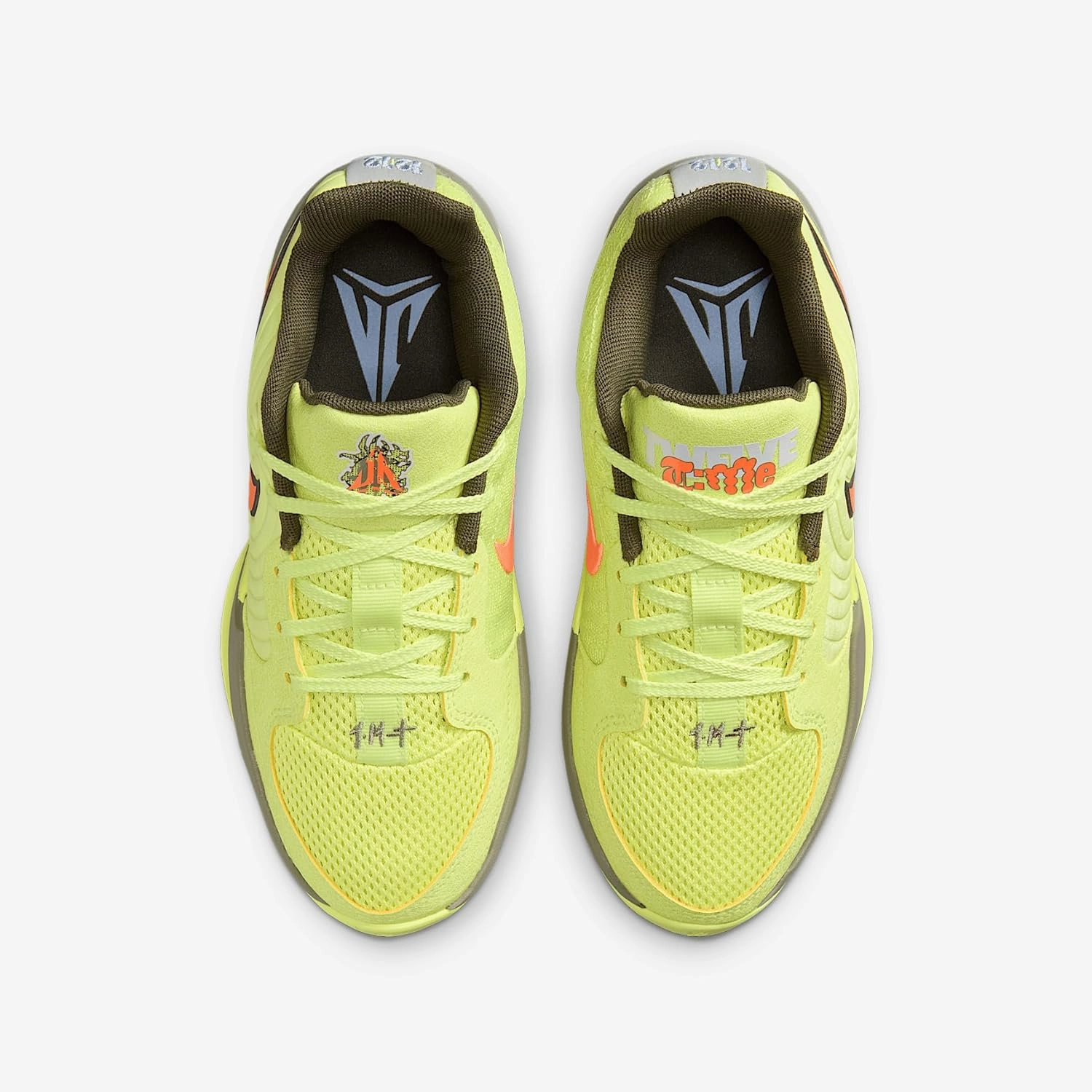 Nike Ja 2 'Big Kids' Basketball Shoes (FV5633-700, Light Lemon Twist/Light Army/Cargo Khaki/Total Orange)