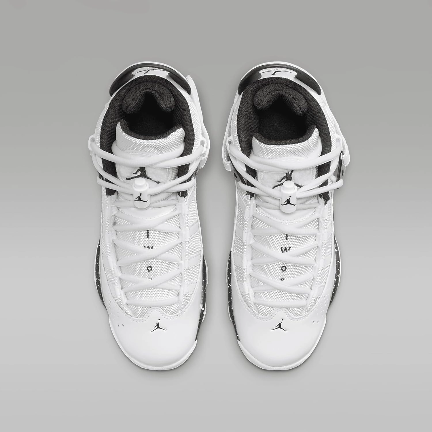 Nike Jordan 6 Rings Big Kids' Shoes (323419-111, WHITE/BLACK-WHITE)