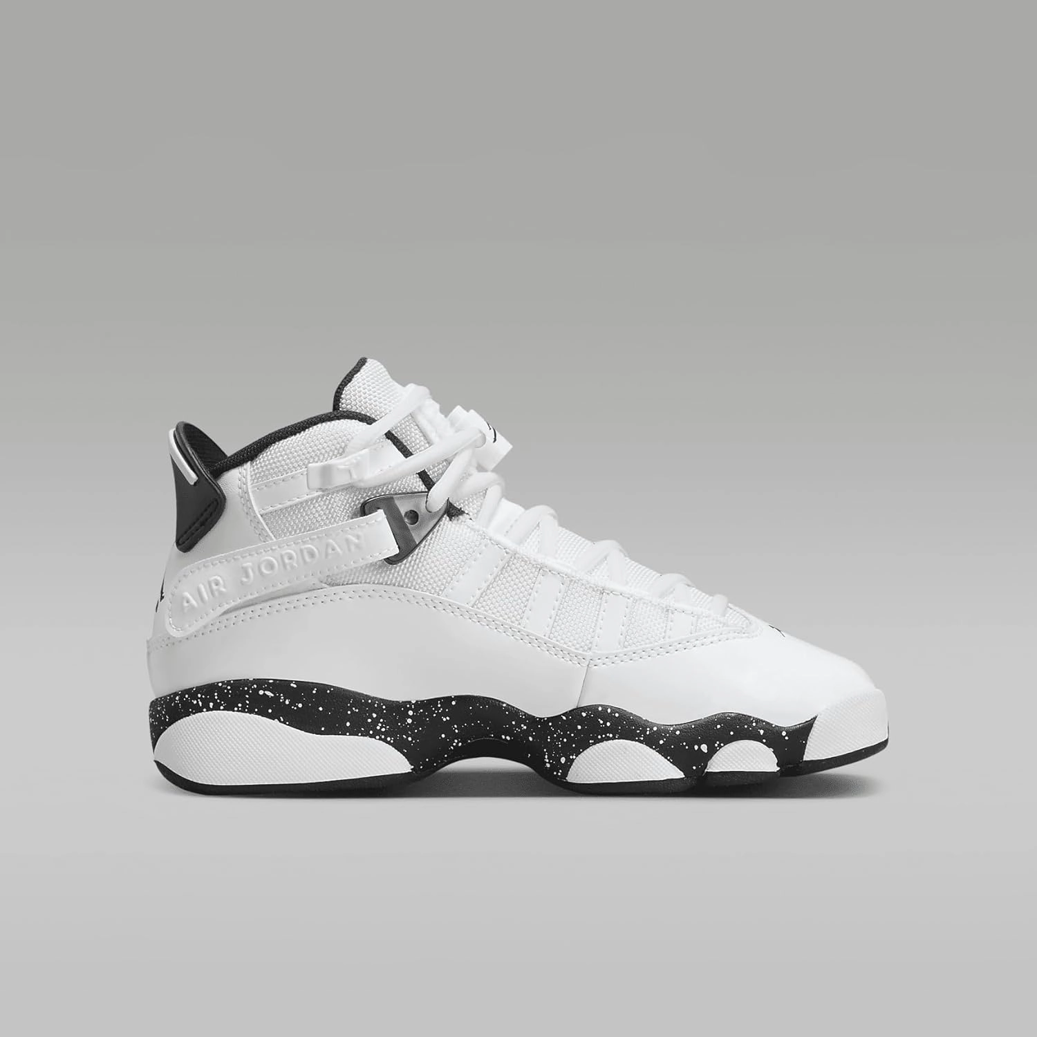 Nike Jordan 6 Rings Big Kids' Shoes (323419-111, WHITE/BLACK-WHITE)