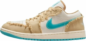 Nike Jordan Women's Air Jordan 1 Low Sneakers Sesame/Dusty Cactus HF4983-252 - Size 5w