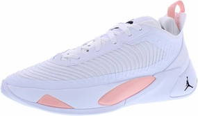 NIKE Men's Basketball Shoes, Bleached Coral Black White, 9