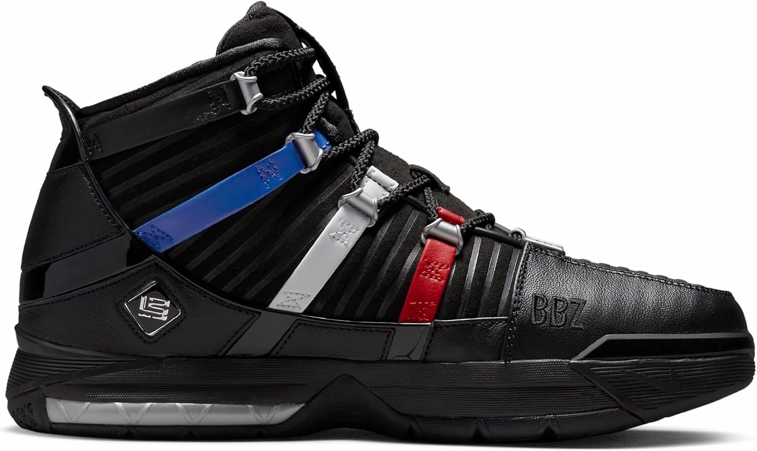 Nike Men's Zoom Lebron III QS Black/Metallic Silver (DO9354 001)