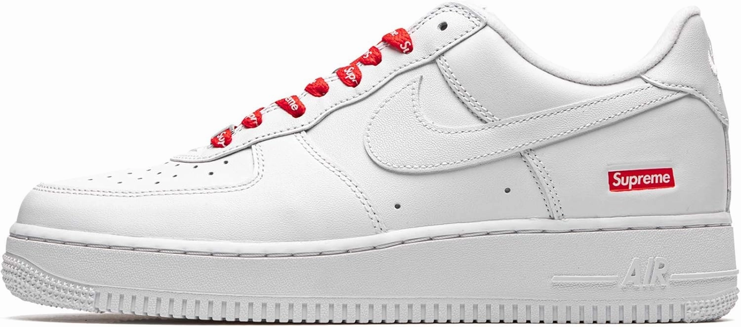 Nike mens Air Force 1 Low "Supreme - Mini Box Logo White"