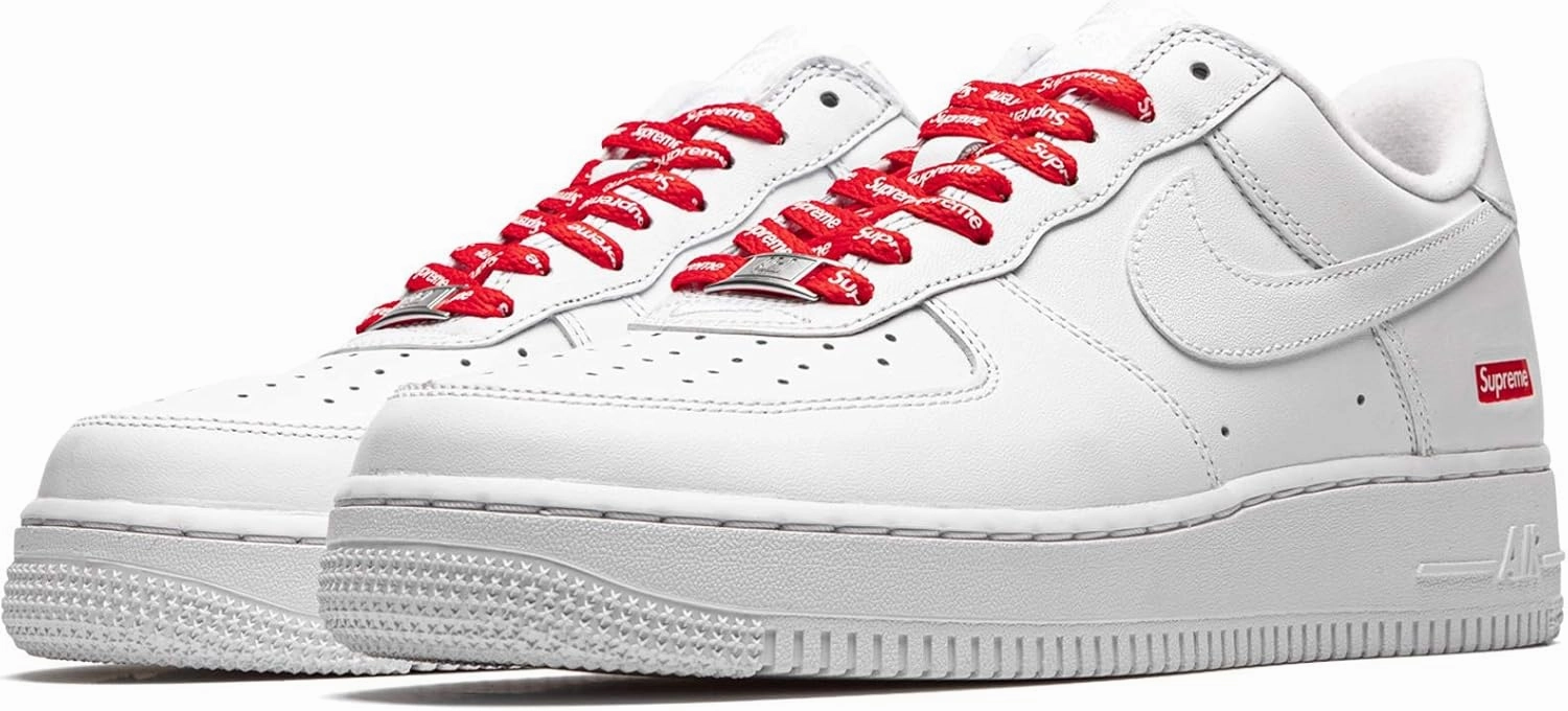 Nike mens Air Force 1 Low "Supreme - Mini Box Logo White"
