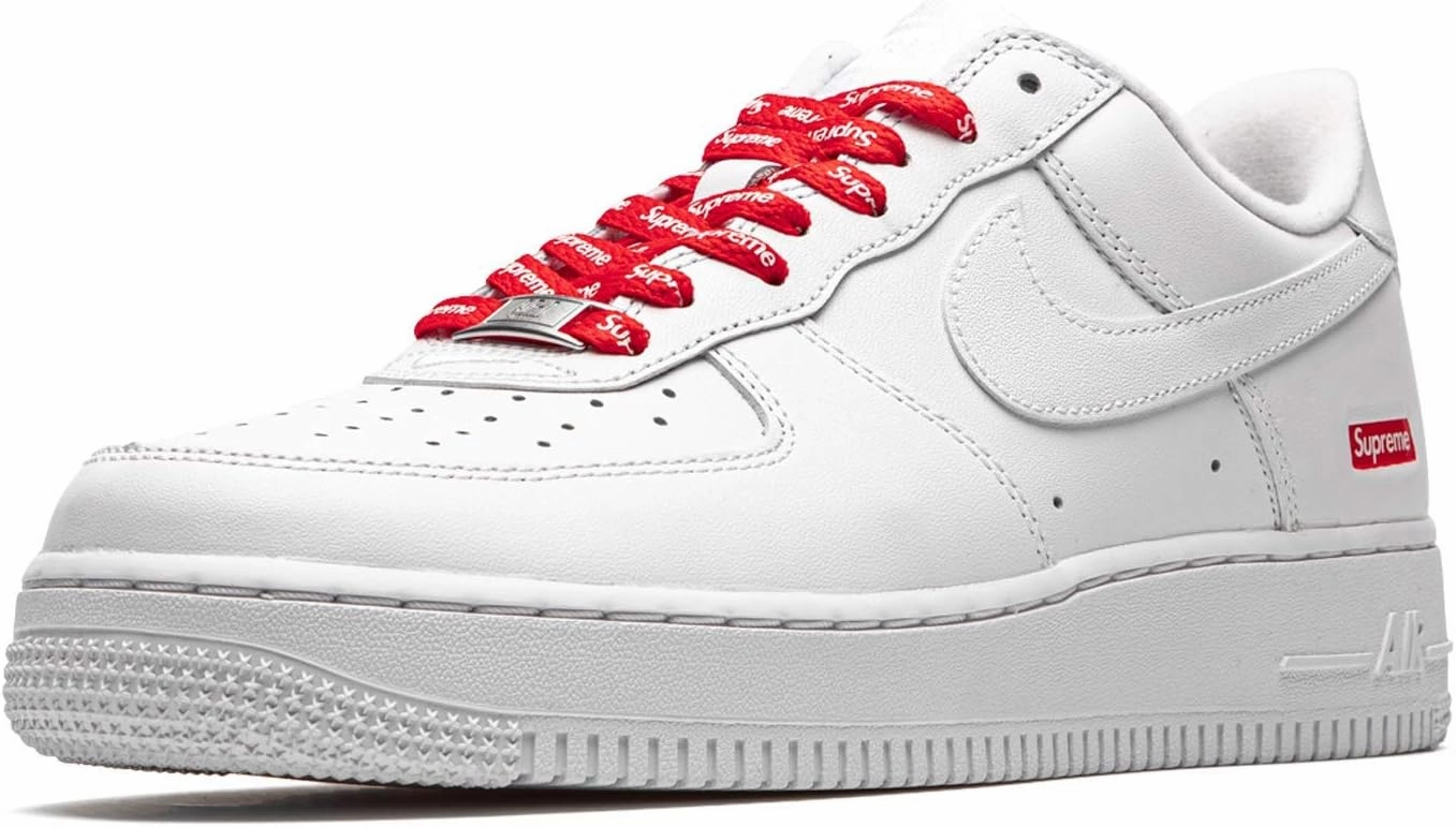 Nike mens Air Force 1 Low "Supreme - Mini Box Logo White"