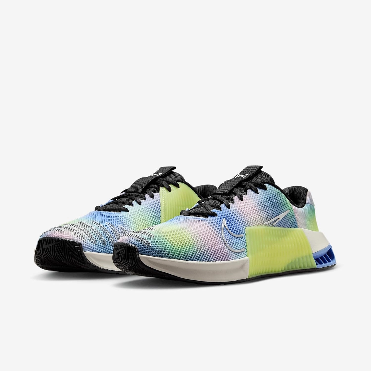 Nike Metcon 9 SE Women's Workout Shoes (HJ6211-001, Black/Light Lemon Twist/Royal Pulse/Metallic Silver)