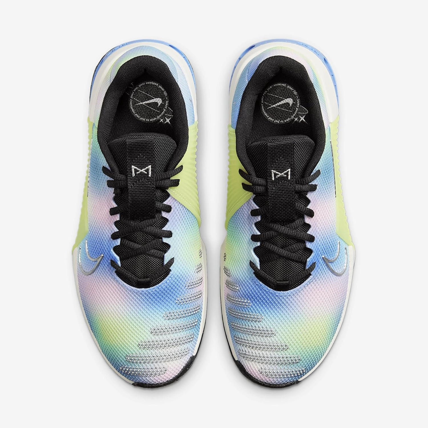Nike Metcon 9 SE Women's Workout Shoes (HJ6211-001, Black/Light Lemon Twist/Royal Pulse/Metallic Silver)