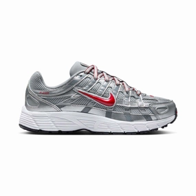 Nike P-6000 'Metallic Silver Cool Red' Big Kids' Shoes
