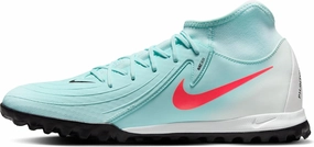 Nike Phantom Luna 2 Academy TF High-Top Soccer Shoes (FJ2566-300, Mint/Off Noir/Atomic Red)