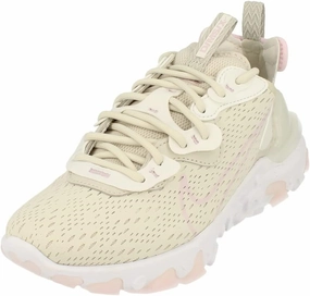 Nike React Vision Womens Running Trainers DQ0800 Sneakers Shoes (UK 9.5 US 12 EU 44.5, Light Bone Regal Pink 001)