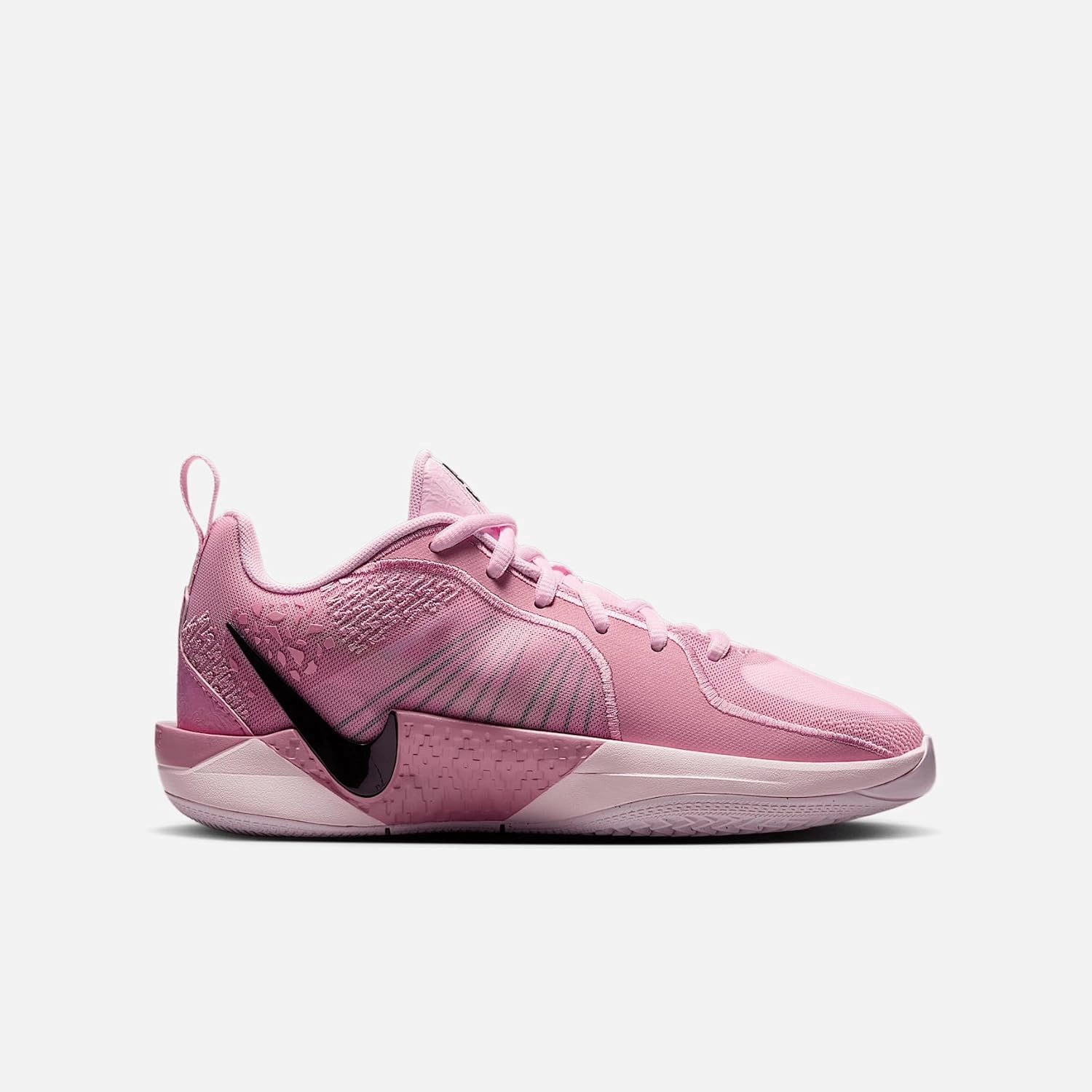 Nike Sabrina 2 Big Kids' Basketball Shoes (FQ7376-600, Pink Foam/Elemental Pink/Black)
