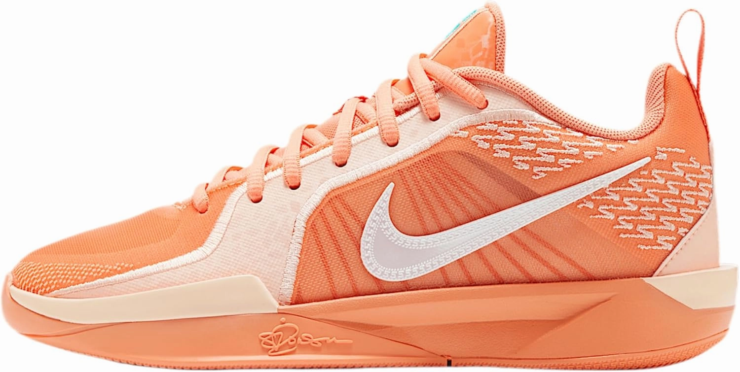 Nike Sabrina 2 Big Kids' Basketball Shoes (FQ7376-801, Apricot Agate/Washed Coral/Washed Teal/Light Bone)