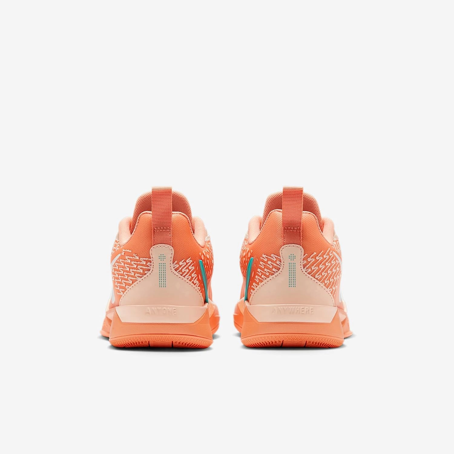 Nike Sabrina 2 Big Kids' Basketball Shoes (FQ7376-801, Apricot Agate/Washed Coral/Washed Teal/Light Bone)