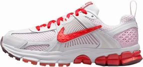 Nike Vomero 5 Big Kids' Shoes (HV5171-121, Summit White/Pink Foam/Dark Team Red/Light Crimson)